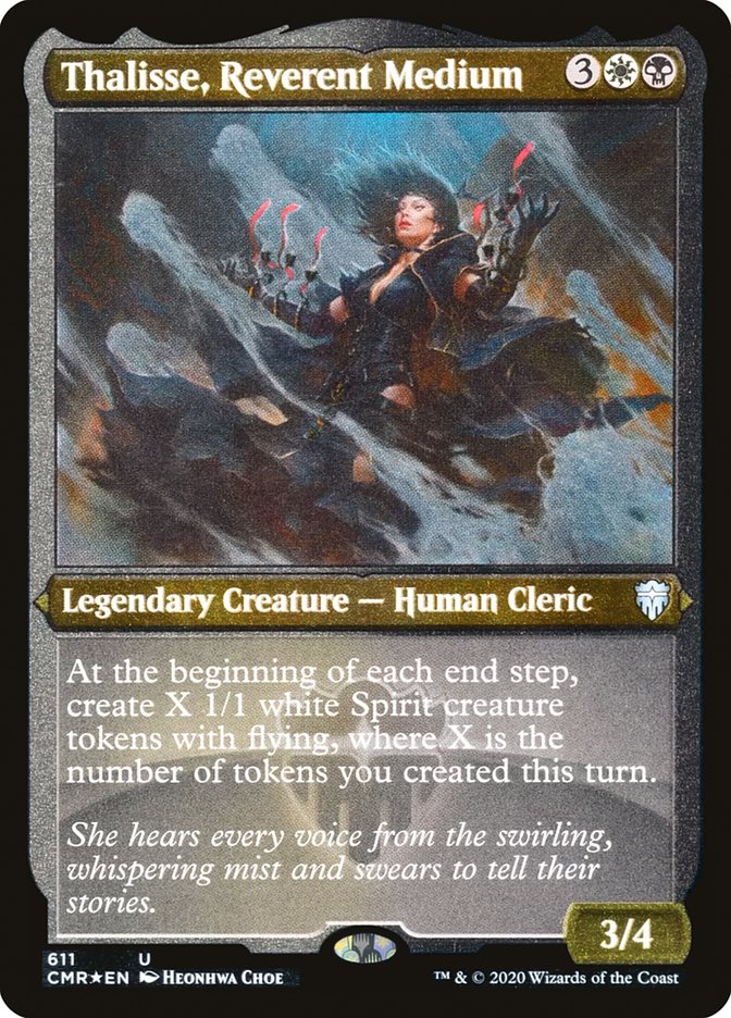 Thalisse, Reverent Medium (Etched) [Commander Legends] | Shuffle n Cut Hobbies & Games