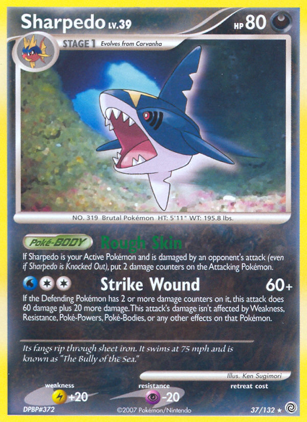 Sharpedo (37/132) [Diamond & Pearl: Secret Wonders] | Shuffle n Cut Hobbies & Games