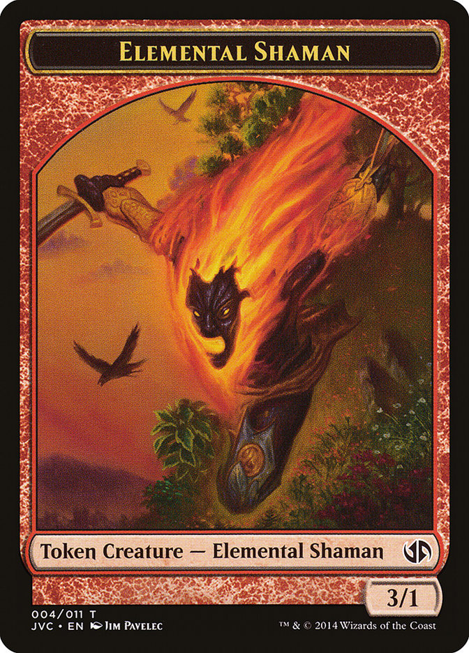 Elemental Shaman Token (Jace vs. Chandra) [Duel Decks Anthology Tokens] | Shuffle n Cut Hobbies & Games