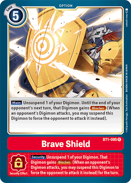 Brave Shield [BT1-095] [Release Special Booster Ver.1.5] | Shuffle n Cut Hobbies & Games