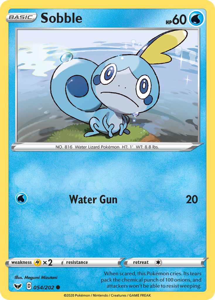 Sobble (054/202) [Sword & Shield: Base Set] | Shuffle n Cut Hobbies & Games