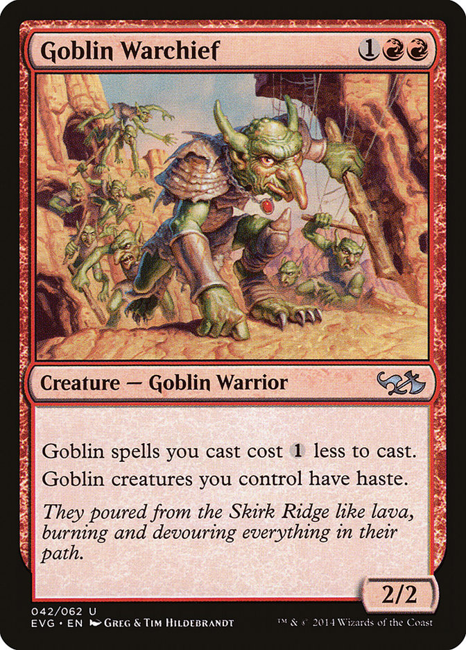 Goblin Warchief (Elves vs. Goblins) [Duel Decks Anthology] | Shuffle n Cut Hobbies & Games