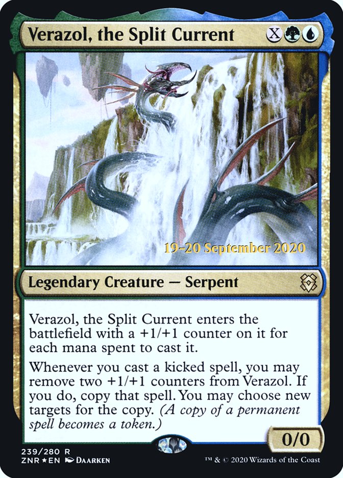 Verazol, the Split Current [Zendikar Rising Prerelease Promos] | Shuffle n Cut Hobbies & Games