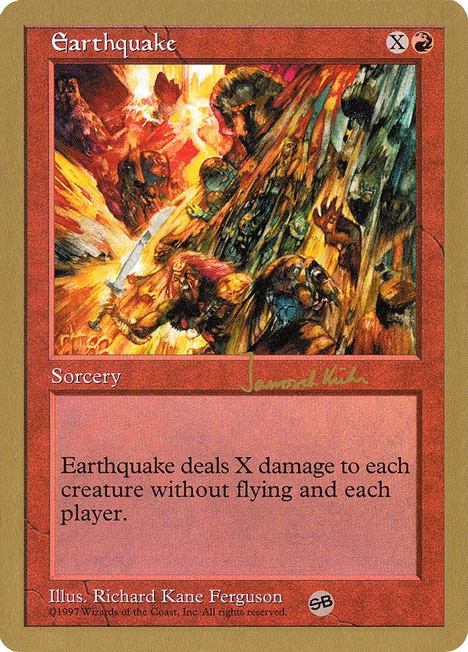 Earthquake (Janosch Kuhn) (SB) [World Championship Decks 1997] | Shuffle n Cut Hobbies & Games