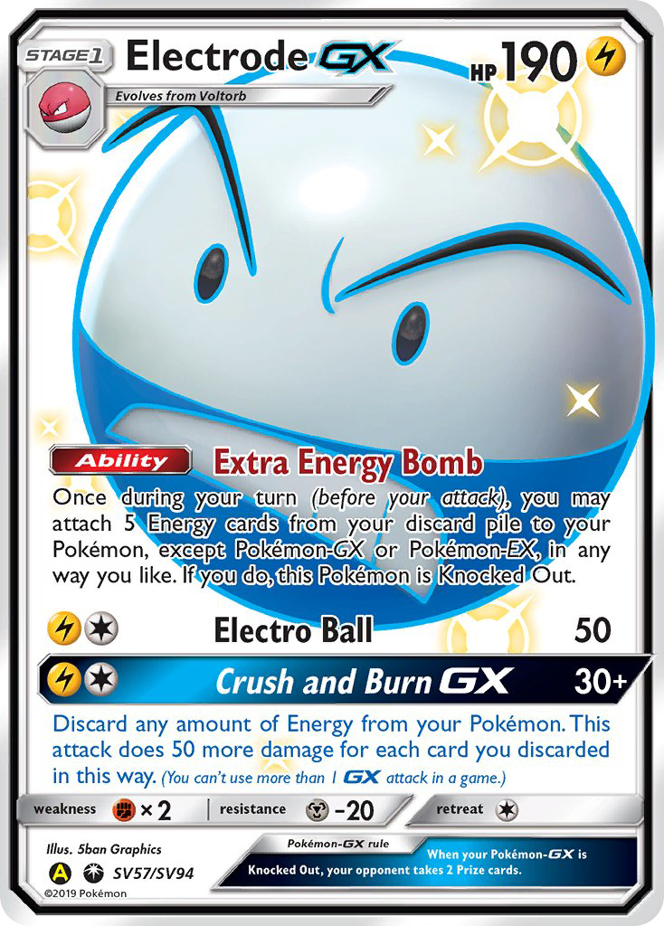 Electrode GX (SV57/SV94) [Sun & Moon: Hidden Fates - Shiny Vault] | Shuffle n Cut Hobbies & Games