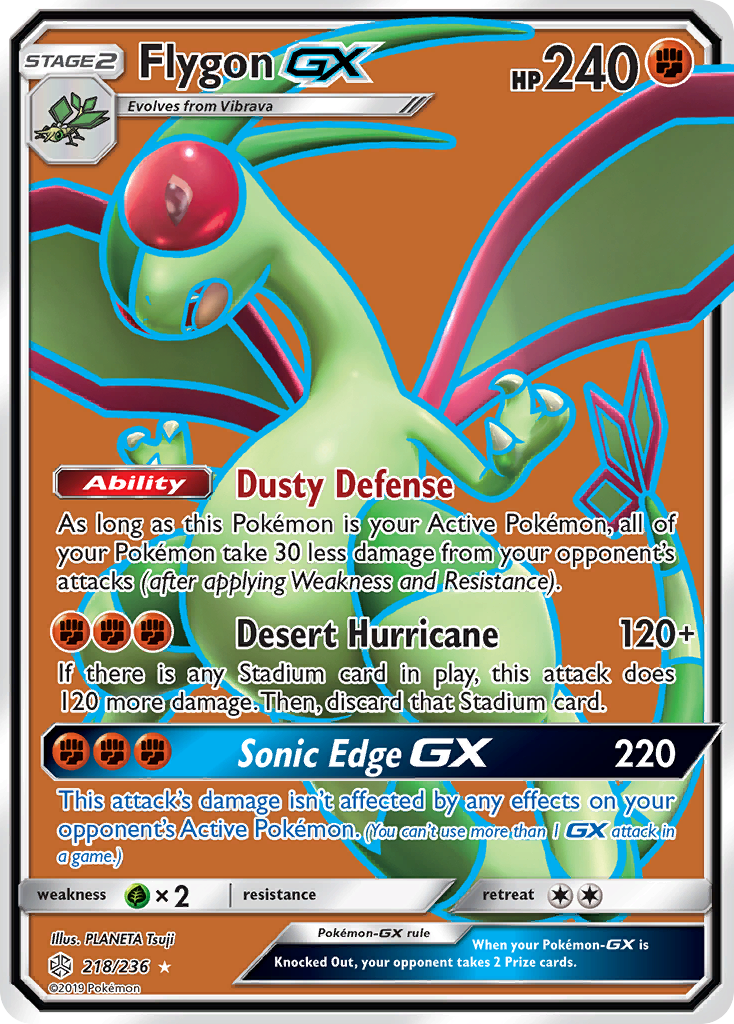 Flygon GX (218/236) [Sun & Moon: Cosmic Eclipse] | Shuffle n Cut Hobbies & Games