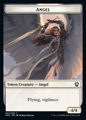 Bird (002) // Angel Double-Sided Token [Dominaria United Tokens] | Shuffle n Cut Hobbies & Games