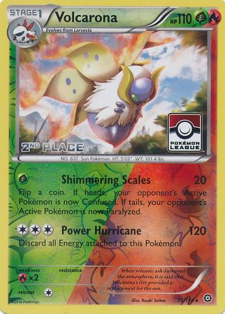 Volcarona (15/114) (League Promo 2nd Place) [XY: Steam Siege] | Shuffle n Cut Hobbies & Games