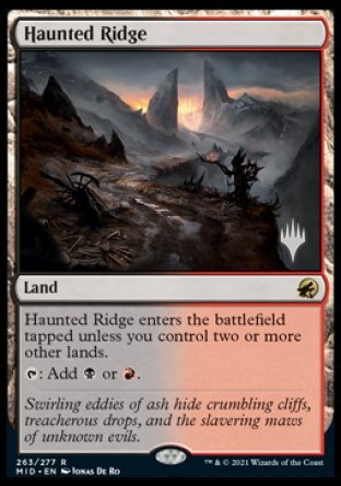 Haunted Ridge (Promo Pack) [Innistrad: Midnight Hunt Promos] | Shuffle n Cut Hobbies & Games