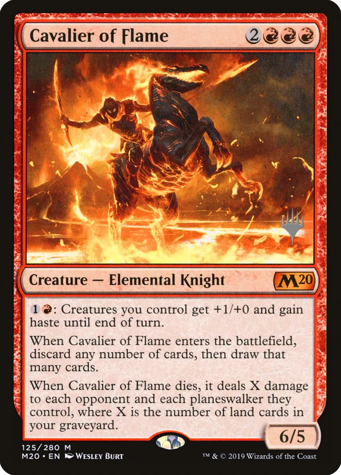 Cavalier of Flame (Promo Pack) [Core Set 2020 Promos] | Shuffle n Cut Hobbies & Games