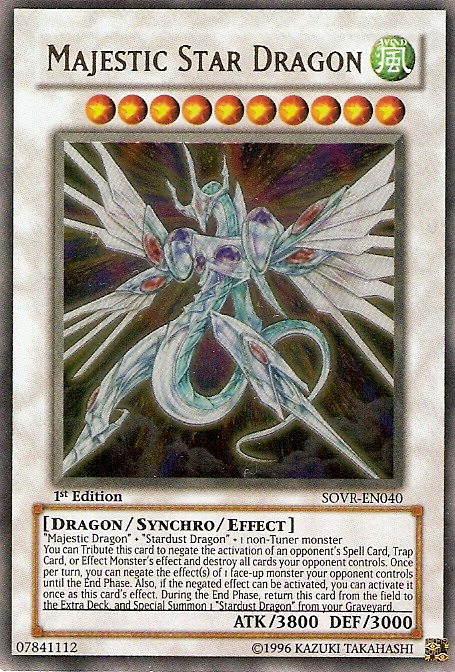 Majestic Star Dragon [SOVR-EN040] Ultra Rare | Shuffle n Cut Hobbies & Games