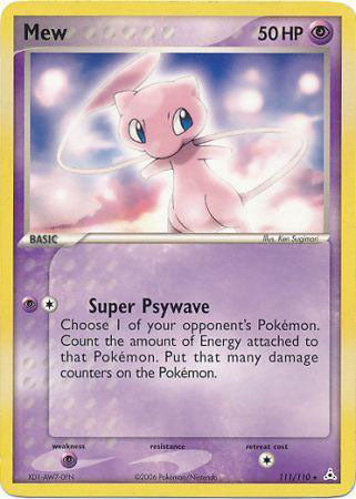 Mew (111/110) (Non Holo DVD Promo) [EX: Holon Phantoms] | Shuffle n Cut Hobbies & Games