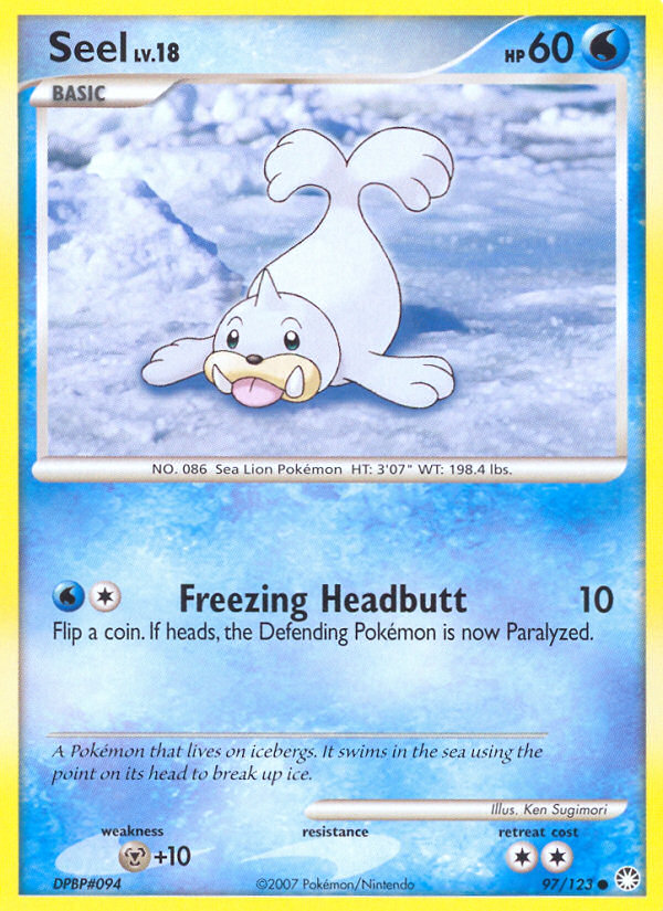 Seel (97/123) [Diamond & Pearl: Mysterious Treasures] | Shuffle n Cut Hobbies & Games