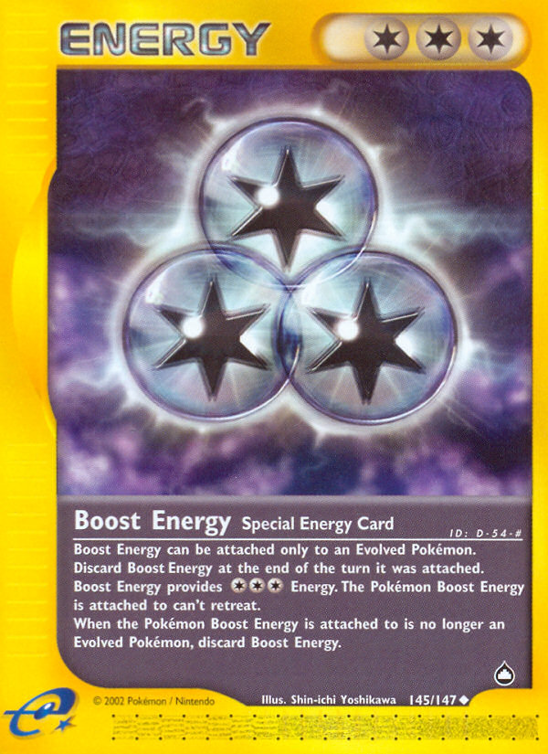 Boost Energy (145/147) [Aquapolis] | Shuffle n Cut Hobbies & Games