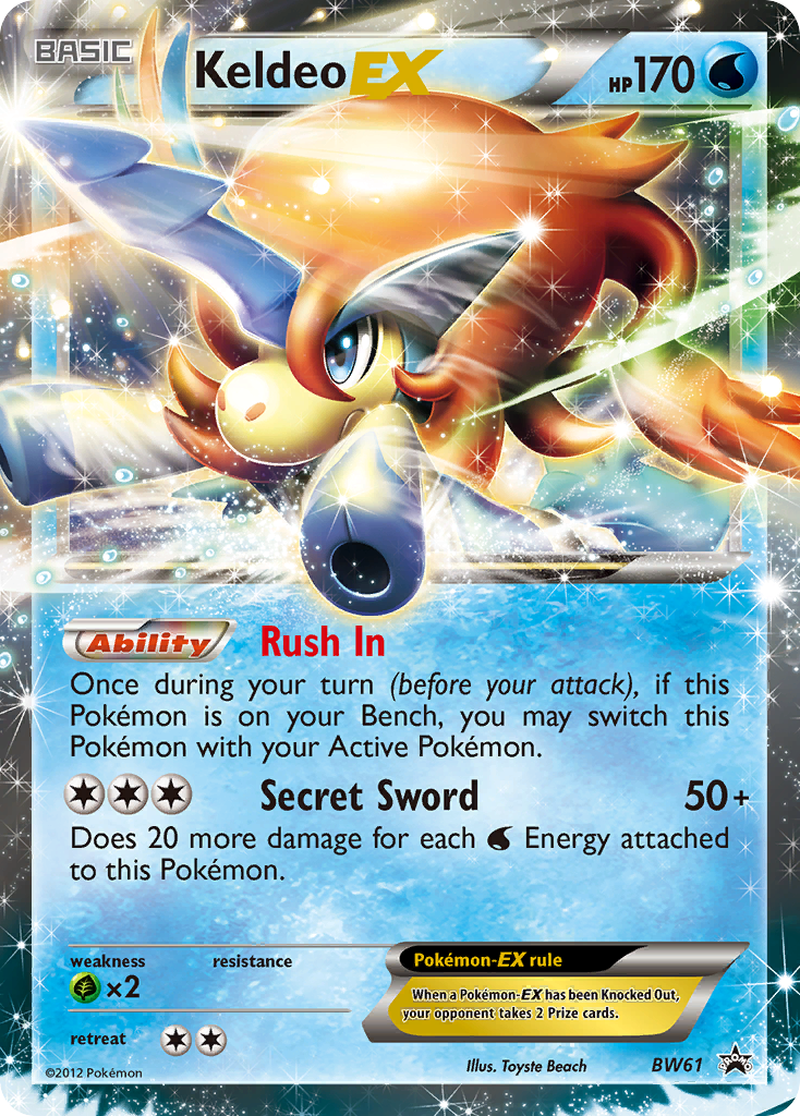 Keldeo EX (BW61) [Black & White: Black Star Promos] | Shuffle n Cut Hobbies & Games