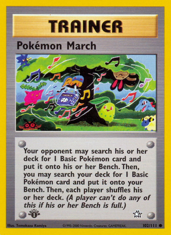 Pokemon March (102/111) [Neo Genesis 1st Edition] | Shuffle n Cut Hobbies & Games