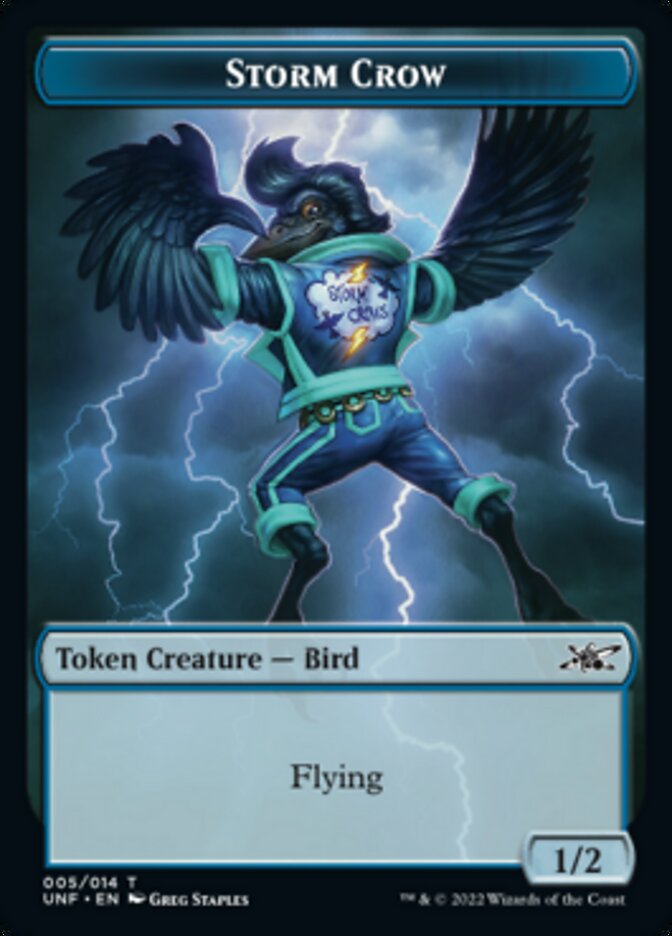 Storm Crow Token [Unfinity Tokens] | Shuffle n Cut Hobbies & Games