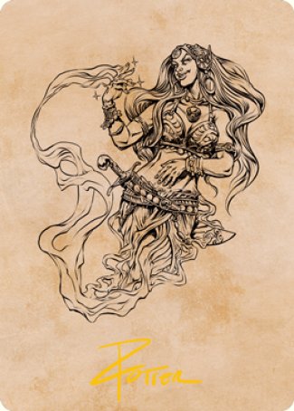 Djinni Windseer (Showcase) Art Card (Gold-Stamped Signature) [Dungeons & Dragons: Adventures in the Forgotten Realms Art Series] | Shuffle n Cut Hobbies & Games