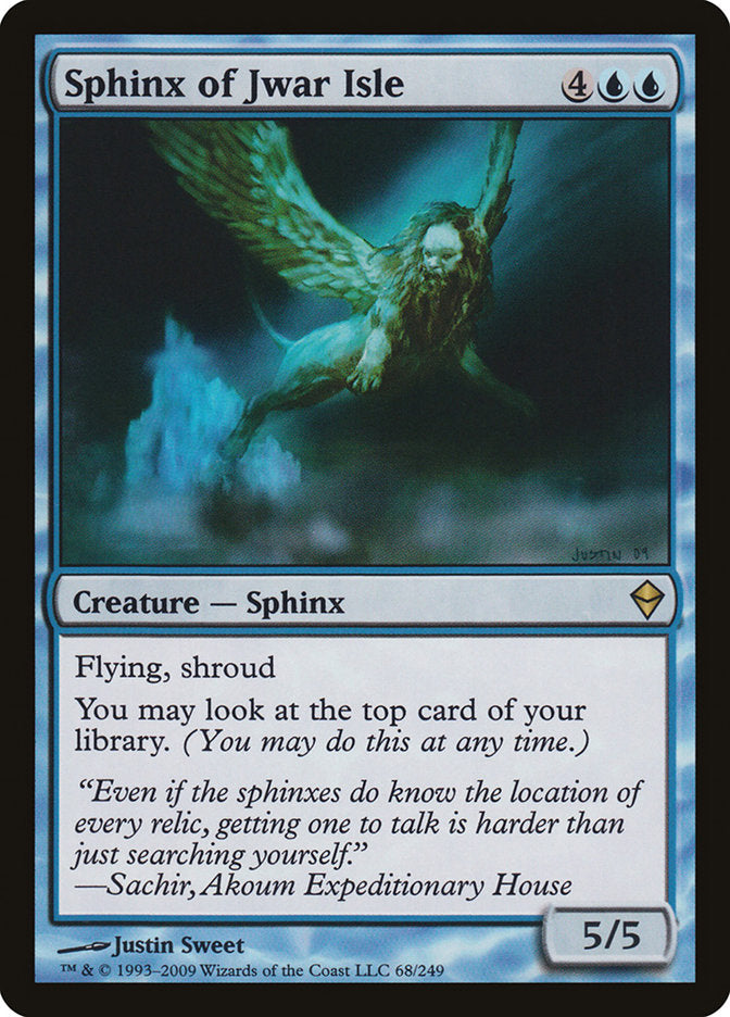 Sphinx of Jwar Isle [Zendikar] | Shuffle n Cut Hobbies & Games