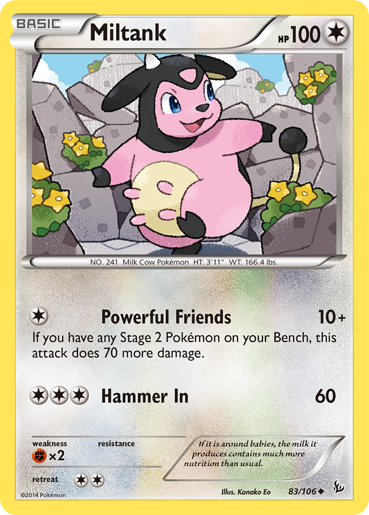 Miltank (83/106) [XY: Flashfire] | Shuffle n Cut Hobbies & Games