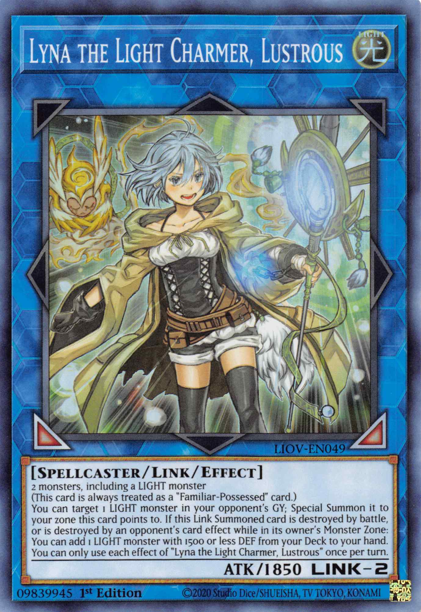 Lyna the Light Charmer, Lustrous [LIOV-EN049] Super Rare | Shuffle n Cut Hobbies & Games