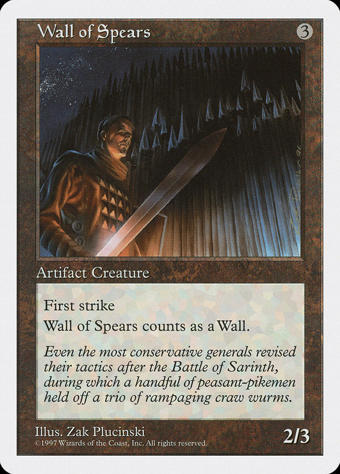 Wall of Spears [Fifth Edition] | Shuffle n Cut Hobbies & Games