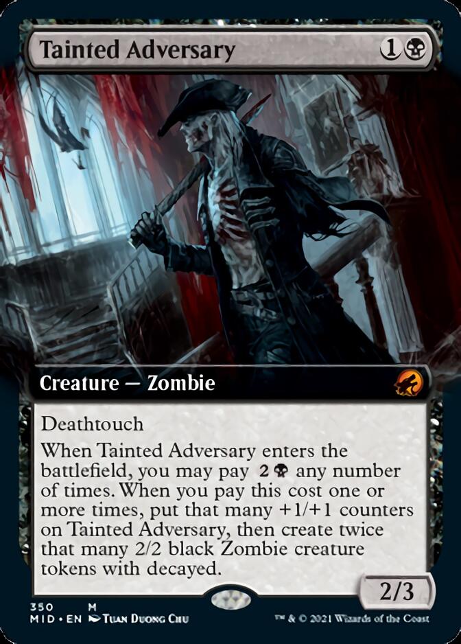 Tainted Adversary (Extended Art) [Innistrad: Midnight Hunt] | Shuffle n Cut Hobbies & Games