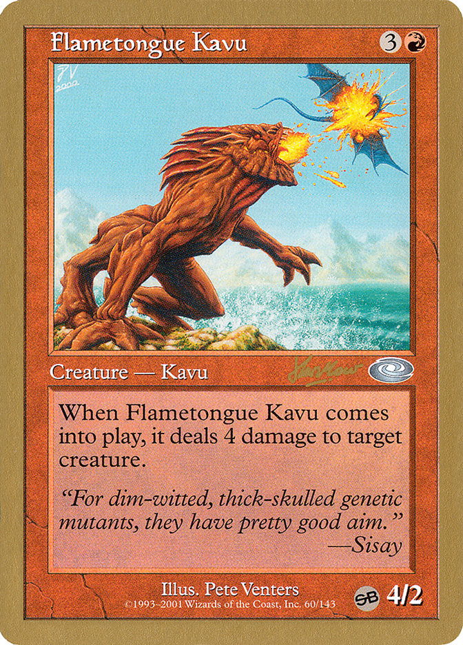 Flametongue Kavu (Sim Han How) (SB) [World Championship Decks 2002] | Shuffle n Cut Hobbies & Games