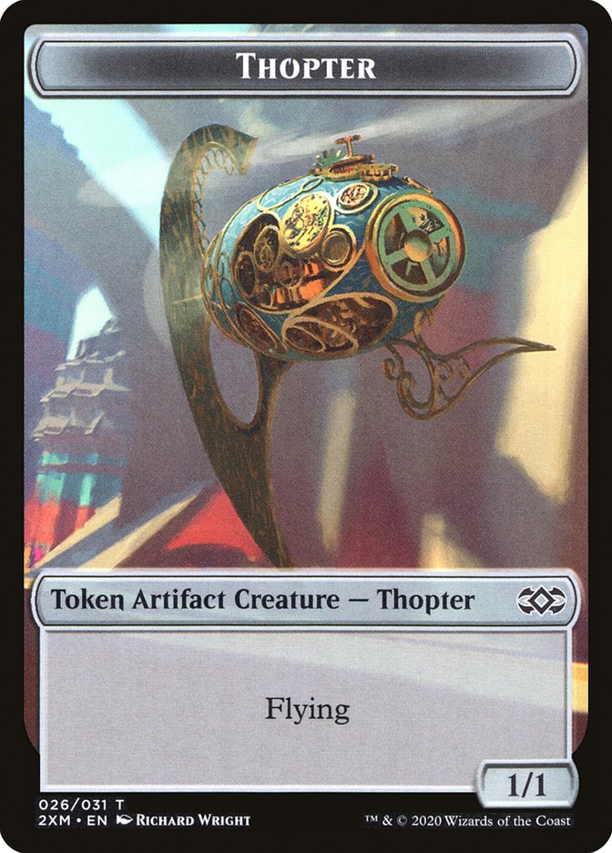 Servo // Thopter (026) Double-Sided Token [Double Masters Tokens] | Shuffle n Cut Hobbies & Games