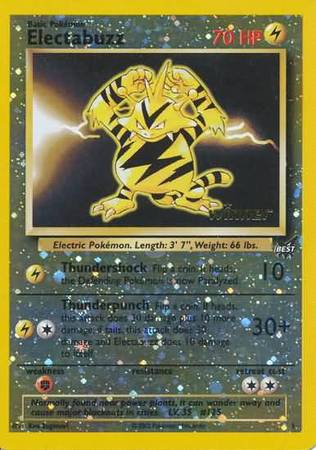 Electabuzz (1) (Winner) [Best of Promos] | Shuffle n Cut Hobbies & Games