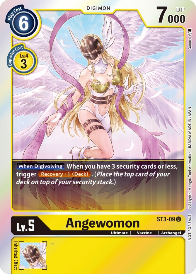 Angewomon [ST3-09] (Official Tournament Pack Vol. 6) [Starter Deck: Heaven's Yellow Promos] | Shuffle n Cut Hobbies & Games