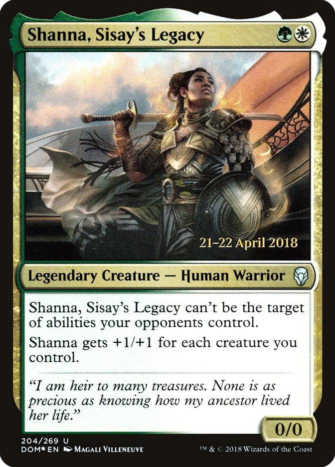 Shanna, Sisay's Legacy [Dominaria Prerelease Promos] | Shuffle n Cut Hobbies & Games