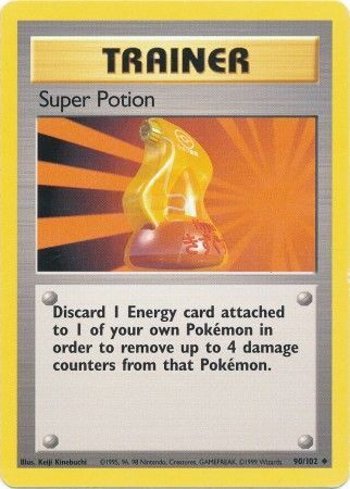 Super Potion (90/102) [Base Set Unlimited] | Shuffle n Cut Hobbies & Games