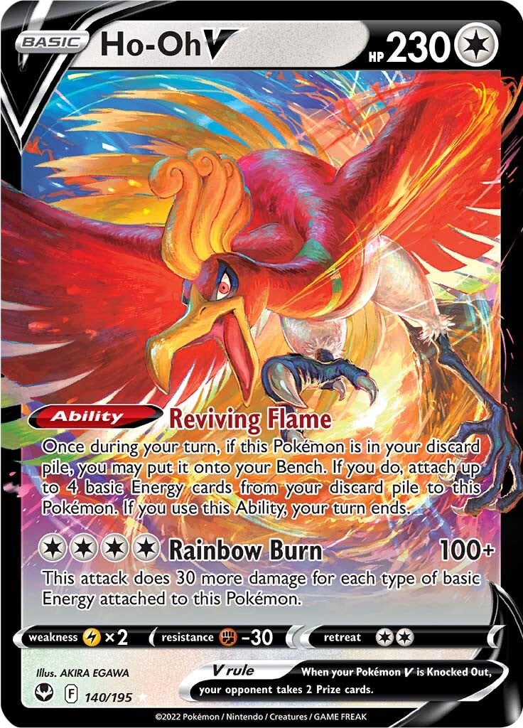 Ho-oh V (140/195) [Sword & Shield: Silver Tempest] | Shuffle n Cut Hobbies & Games