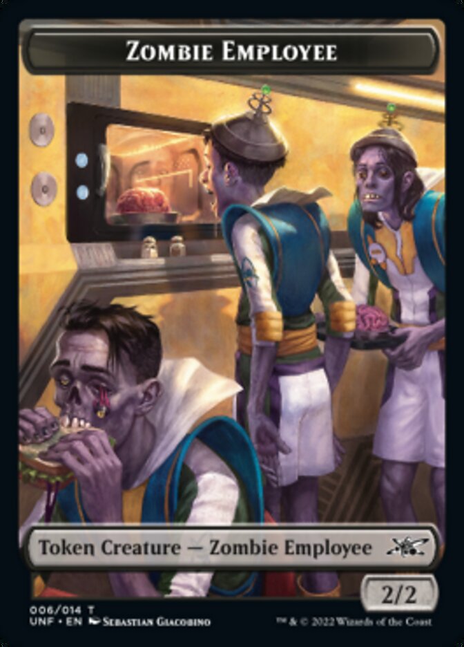 Zombie Employee Token [Unfinity Tokens] | Shuffle n Cut Hobbies & Games