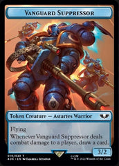 Soldier (004) // Vanguard Suppressor Double-Sided Token (Surge Foil) [Warhammer 40,000 Tokens] | Shuffle n Cut Hobbies & Games