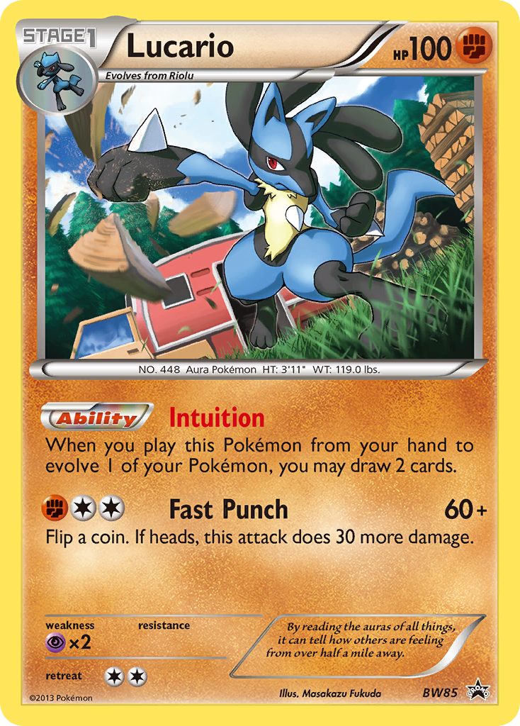 Lucario (BW85) [Black & White: Black Star Promos] | Shuffle n Cut Hobbies & Games