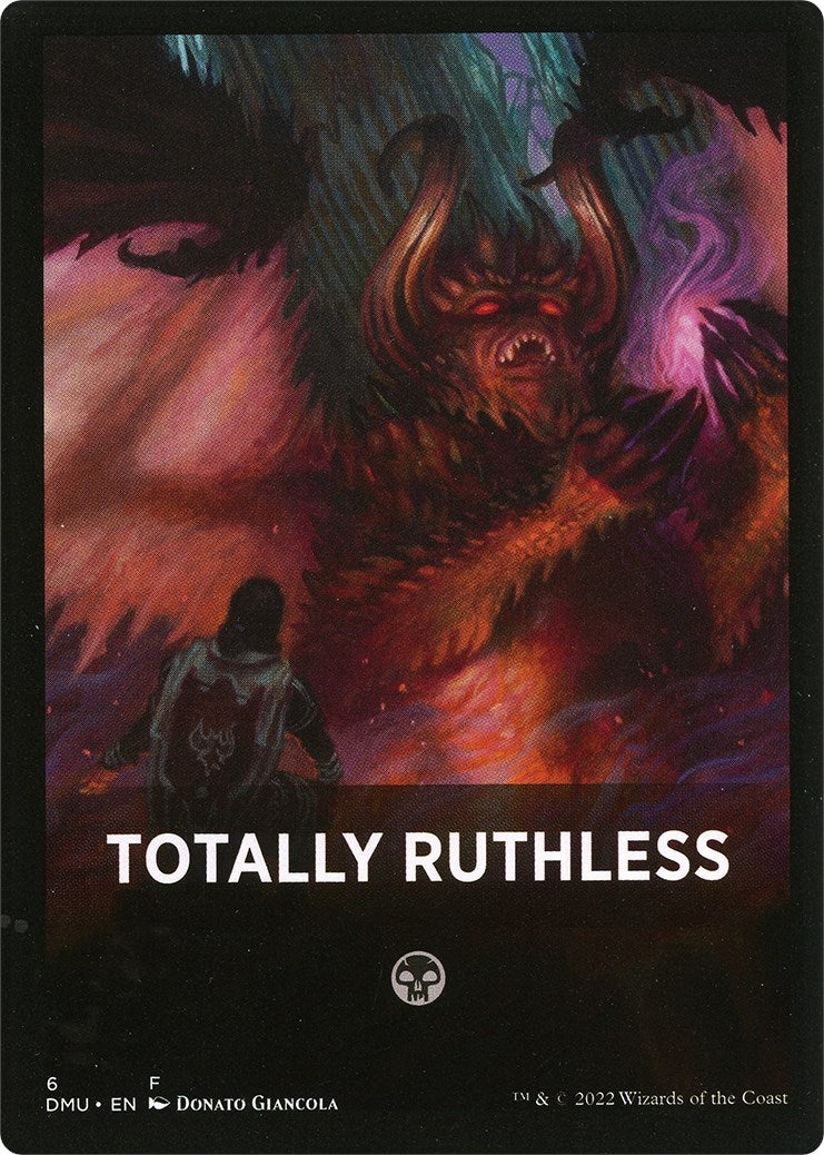 Totally Ruthless Theme Card [Dominaria United Tokens] | Shuffle n Cut Hobbies & Games