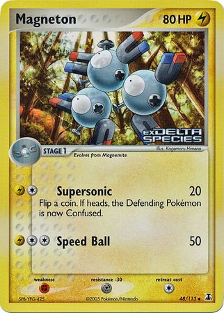 Magneton (48/113) (Stamped) [EX: Delta Species] | Shuffle n Cut Hobbies & Games