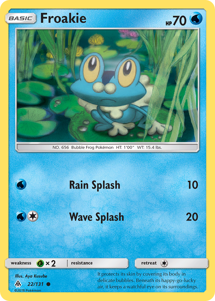 Froakie (22/131) [Sun & Moon: Forbidden Light] | Shuffle n Cut Hobbies & Games