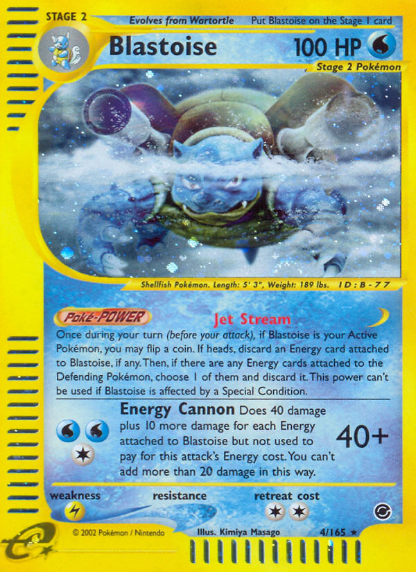 Blastoise (4/165) [Expedition: Base Set] | Shuffle n Cut Hobbies & Games