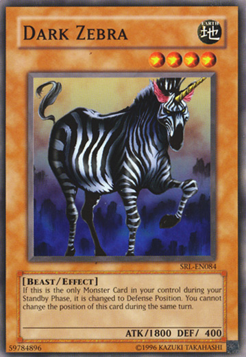 Dark Zebra [SRL-084] Common | Shuffle n Cut Hobbies & Games