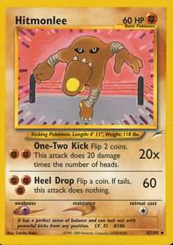 Hitmonlee (42/105) [Neo Destiny Unlimited] | Shuffle n Cut Hobbies & Games