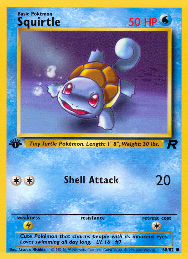 Squirtle (68/82) [Team Rocket 1st Edition] | Shuffle n Cut Hobbies & Games