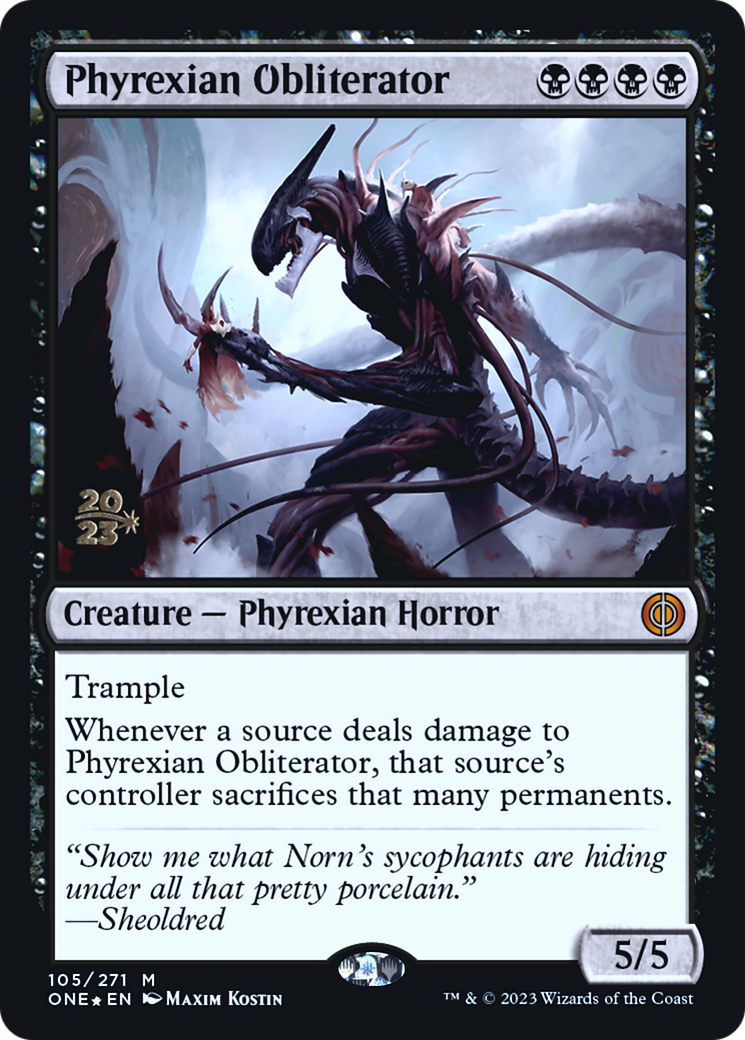 Phyrexian Obliterator [Phyrexia: All Will Be One Prerelease Promos] | Shuffle n Cut Hobbies & Games