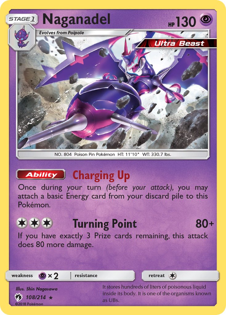 Naganadel(108/214) (Theme Deck Exclusive) [Sun & Moon: Lost Thunder] | Shuffle n Cut Hobbies & Games