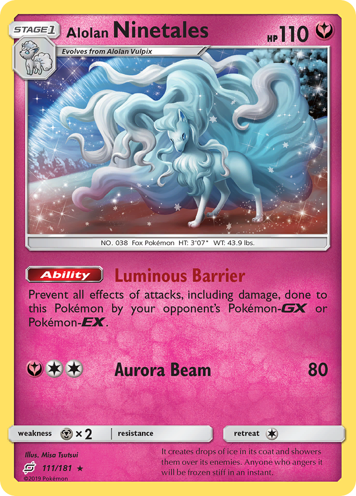 Alolan Ninetales (111/181) [Sun & Moon: Team Up] | Shuffle n Cut Hobbies & Games