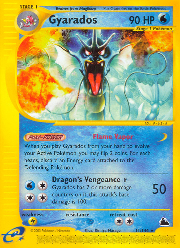 Gyarados (11/144) [Skyridge] | Shuffle n Cut Hobbies & Games