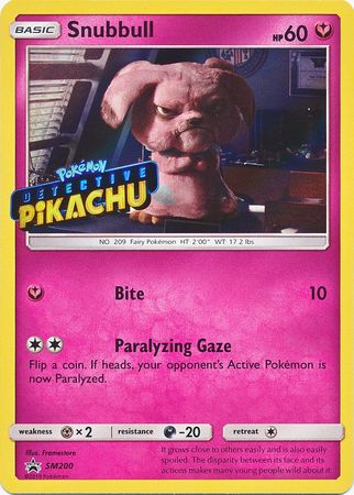 Snubbull Detective (SM200) (Pikachu Stamped) [Sun & Moon: Black Star Promos] | Shuffle n Cut Hobbies & Games