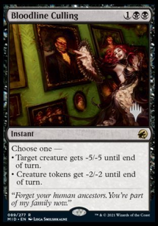 Bloodline Culling (Promo Pack) [Innistrad: Midnight Hunt Promos] | Shuffle n Cut Hobbies & Games